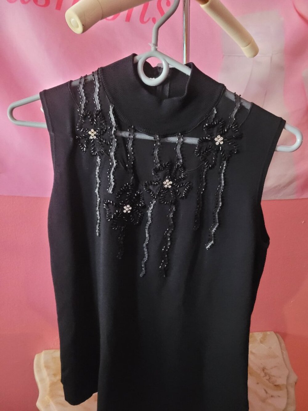 Beaded tank top